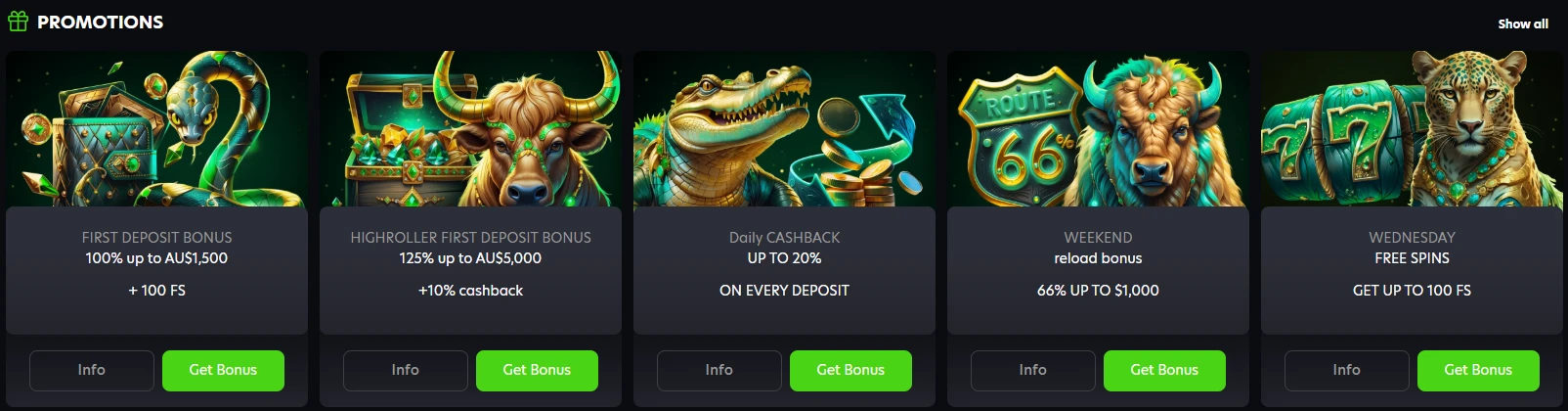 Neospin Australia weekly promotions preview